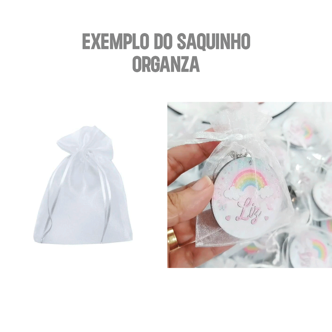 EXEMPLO SAQUINHO ORGANZA Damarys Quadros Store