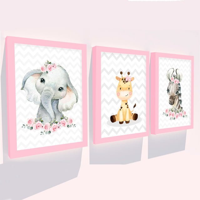kit-quadros-safari-menina