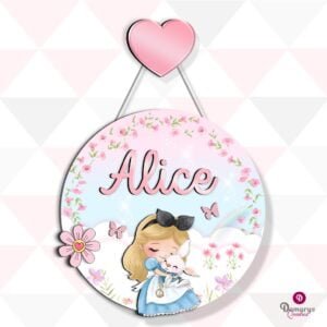 Porta Maternidade Menininha Alice