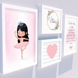 Quadro Infantil Kit Bailarina