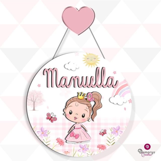 Porta Maternidade Princesa no Jardim