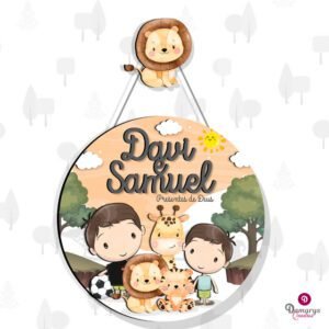 Porta Maternidade Safari Irmãos
