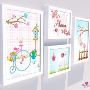 Quadro Infantil Jardim Encantado