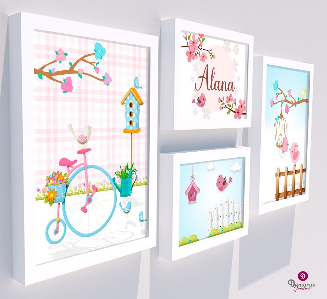 Quadro Infantil Jardim Encantado