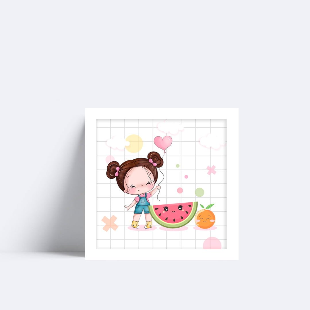 Quadro Mesversário Frutinhas