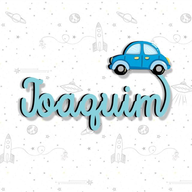 Nome Recortado Carrinho