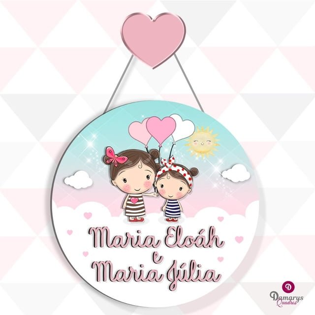Porta Maternidade Amor de Irmãs