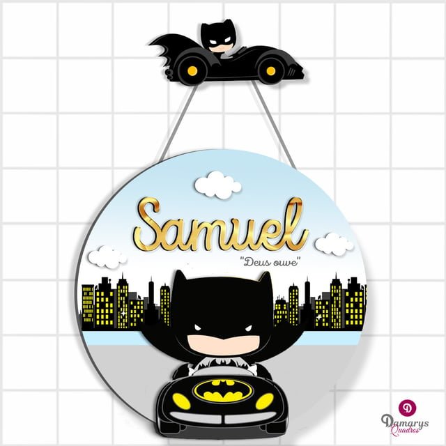 Porta Maternidade Batman