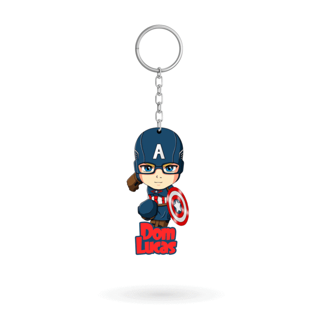 Chaveiro Capitão America- Pacote Com 20 Unid