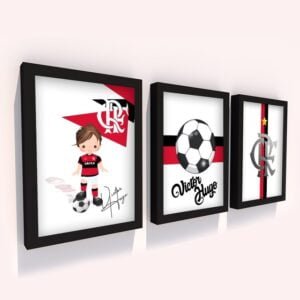 Quadro Infantil Kit Flamengo 2