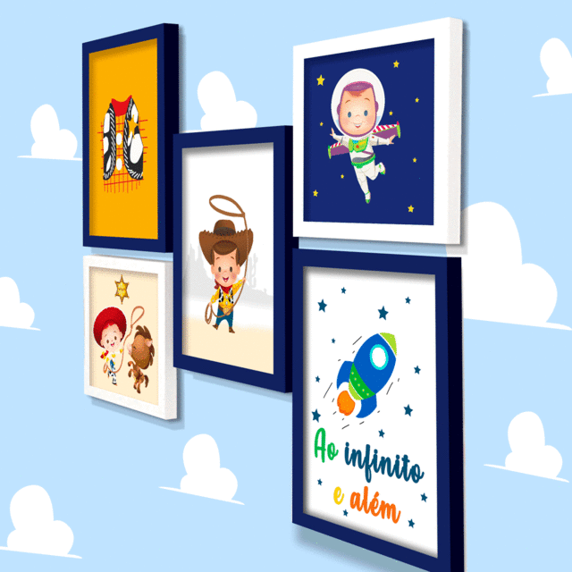 Quadro Infantil Kit Toy Story 5