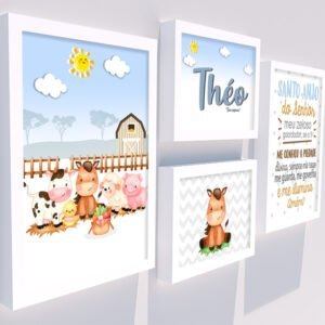Quadro Infantil Kit Fazendinha 2