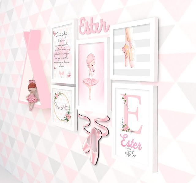 Quadro Infantil Kit Bailarina 3