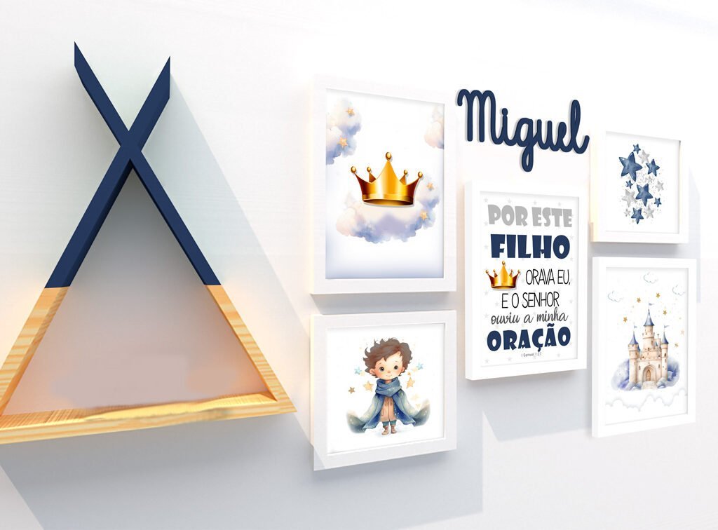 Quadro Infantil Kit Pequeno Príncipe