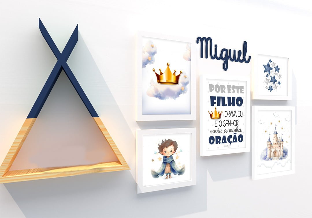 Quadro Infantil Kit Pequeno Príncipe