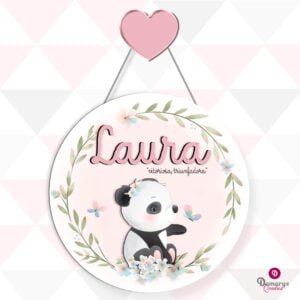 Porta Maternidade Ursinha panda