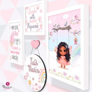 Quadro Infantil Kit Jardim Encantado 3