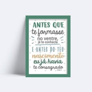 Quadro Versículo Antes Que Te Formasse