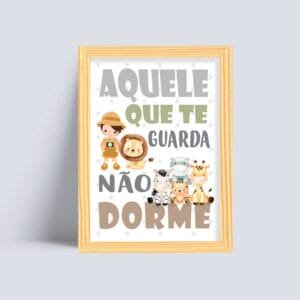 Quadro Versículo Aquele Que Te Guarda