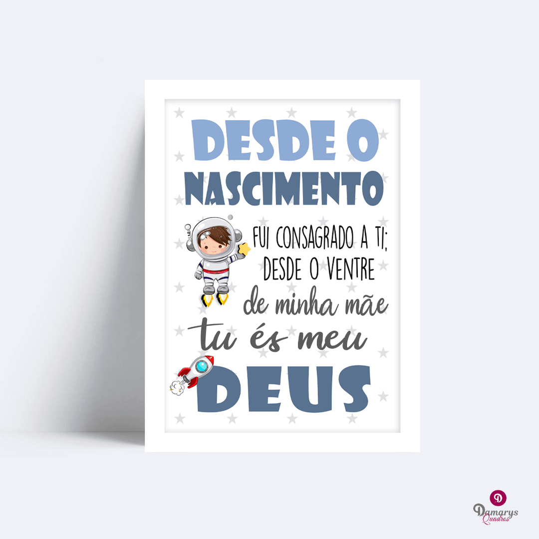 Quadro Versiculo Mais Astronauta