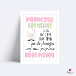 Quadro Ovelhinha Aos Olhos do Pai