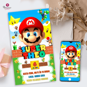Convite Digital Super Mario World