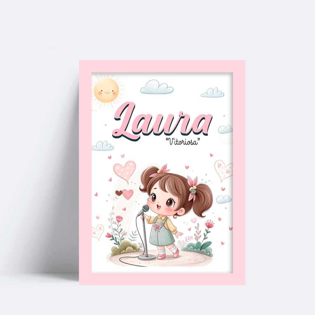 Quadro Com Nome Laura