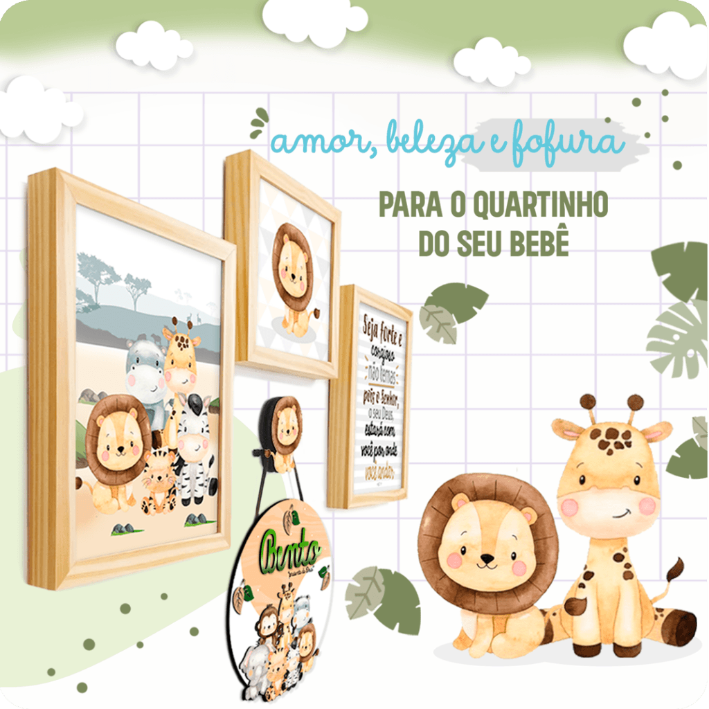 BANNER SAFARI Damarys Quadros Store